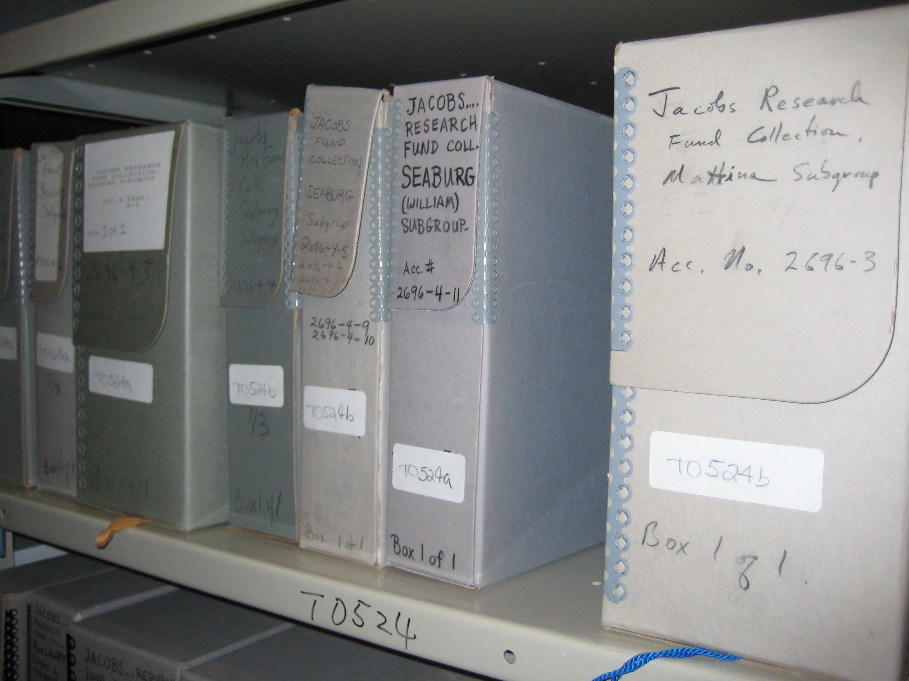 photo of Jacobs Research Funds archives